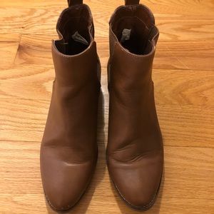 Brown ankle booties